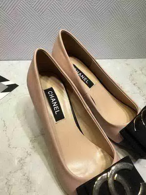 CHANEL Shallow mouth Block heel Shoes Women--033